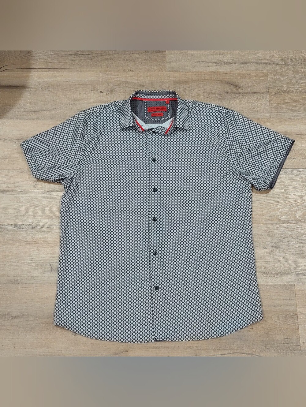 Men's Short Sleeve Geometric Print Shirt 👕